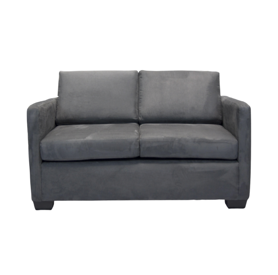 Getty Loveseat – Charcoal Suede