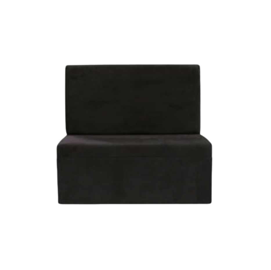 Eco Loveseat – Black Suede