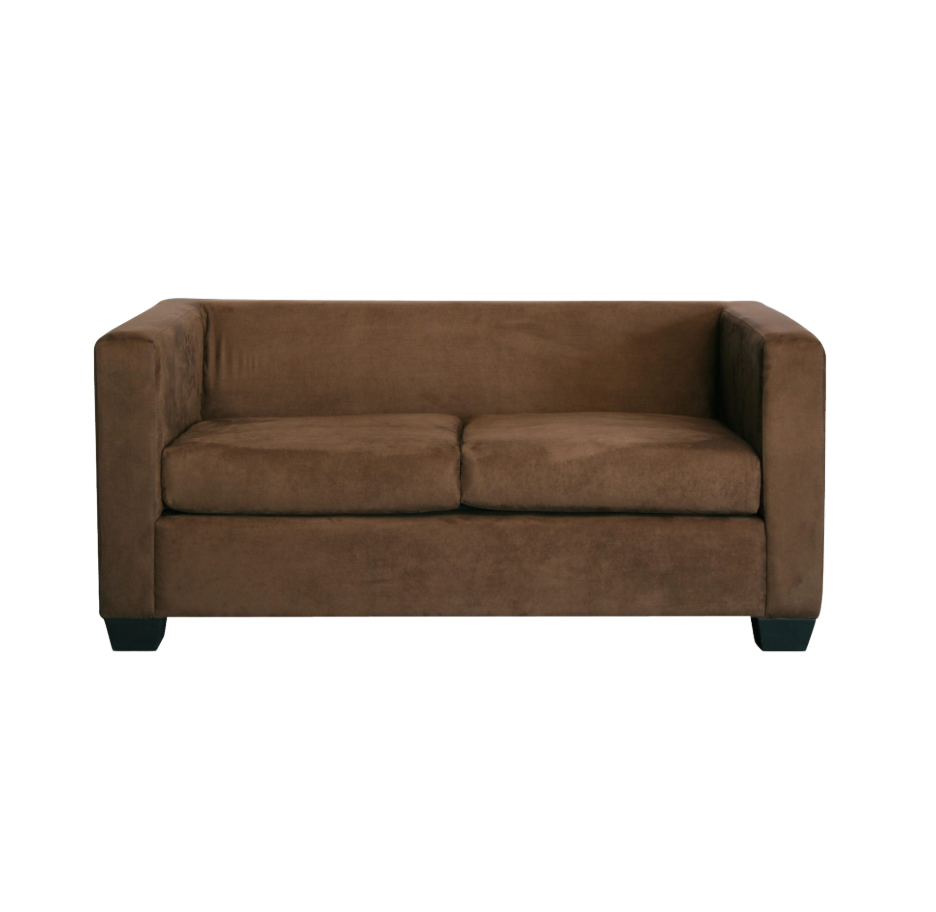 Landon Loveseat – Chocolate Brown Suede