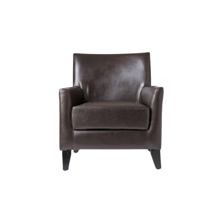 Austin Club Chair – Brown Leather