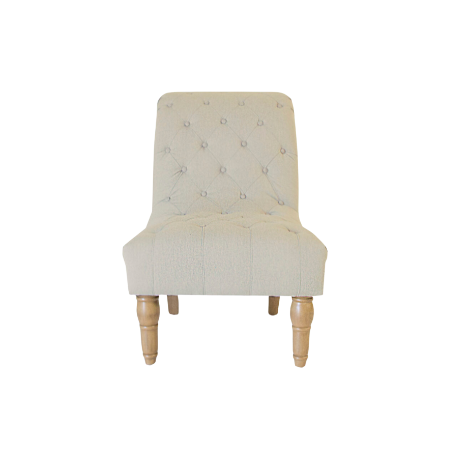 Chloe Chair – Natural Linen Weave