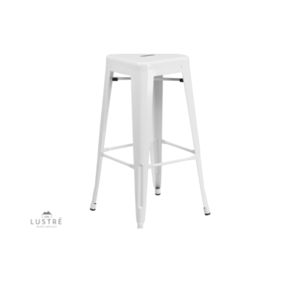 White Bistro Bar Stool