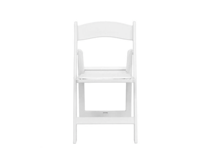 Padded Resin Chairs - White
