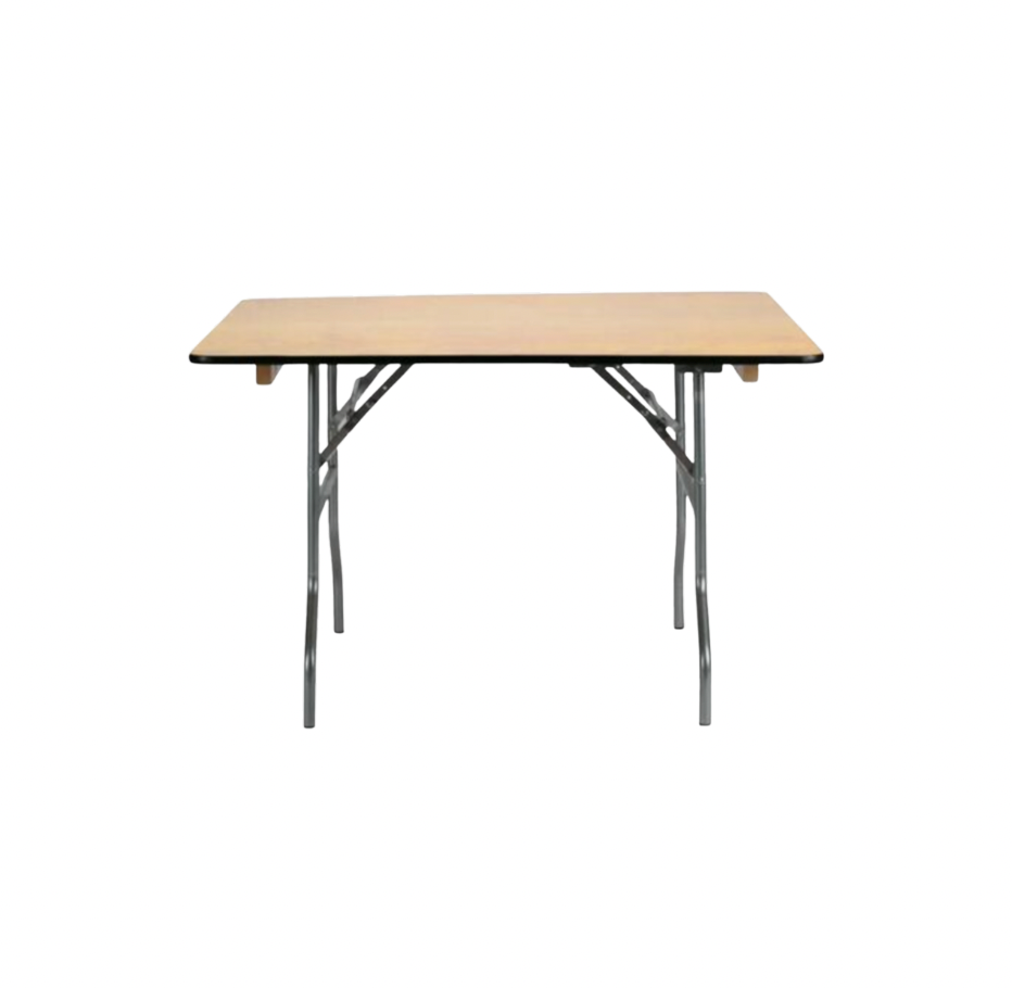 48" x 48" Square Wooden Banquet Table