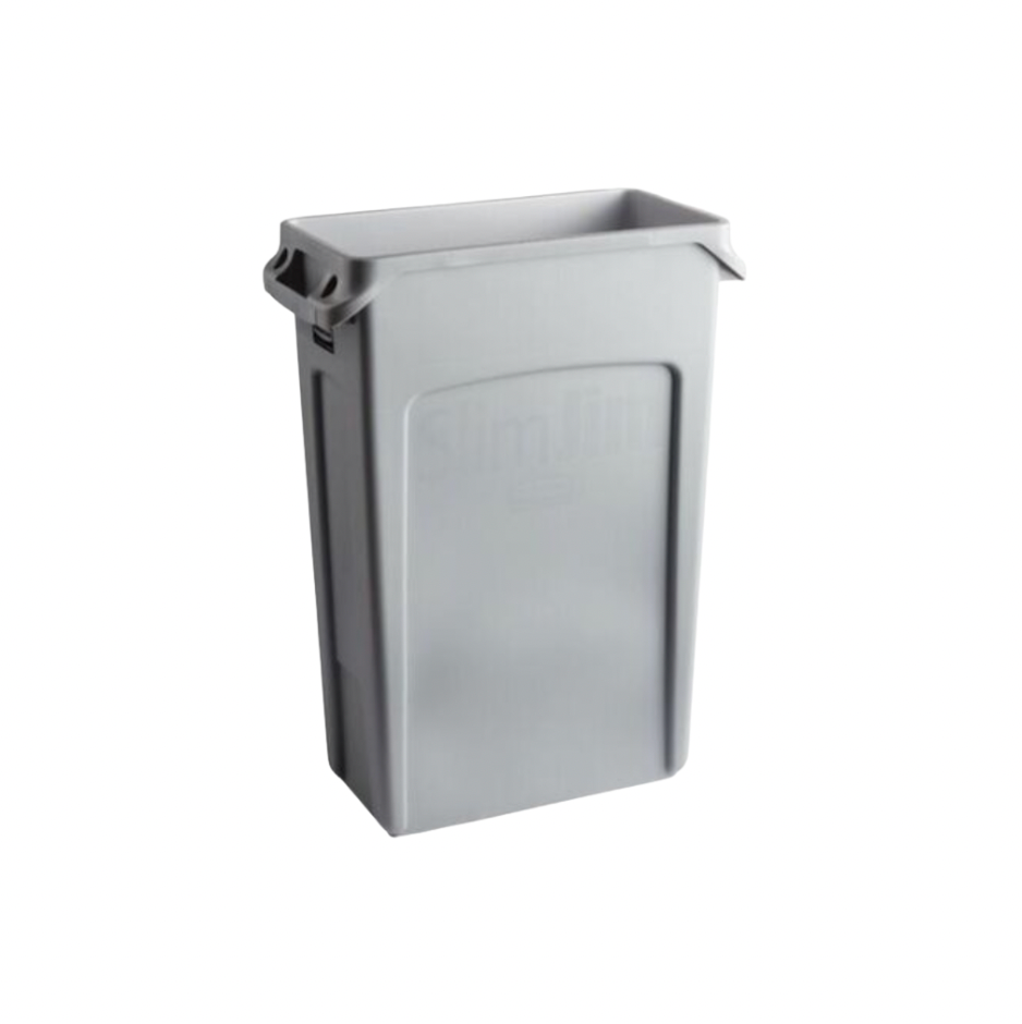 Slim Jim Trash Bin - Gray