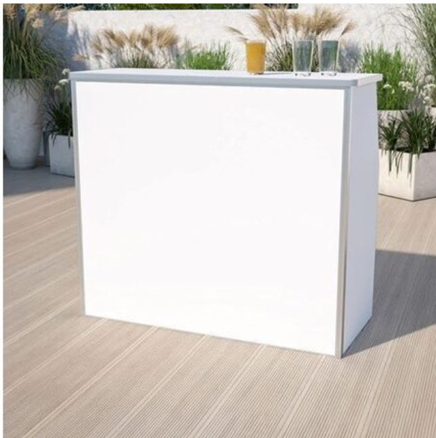 4ft Portable Bar - Black