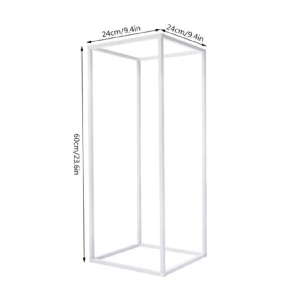 White Geometric Stand - Centerpiece