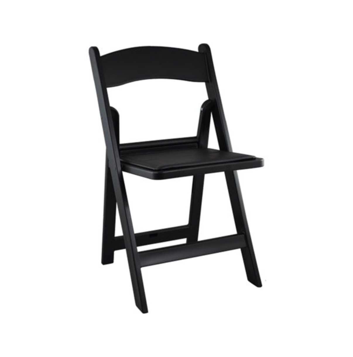 Black Padded Resin Chair