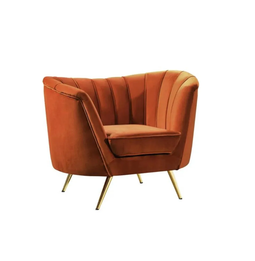 Amber Velvet Accent Chair