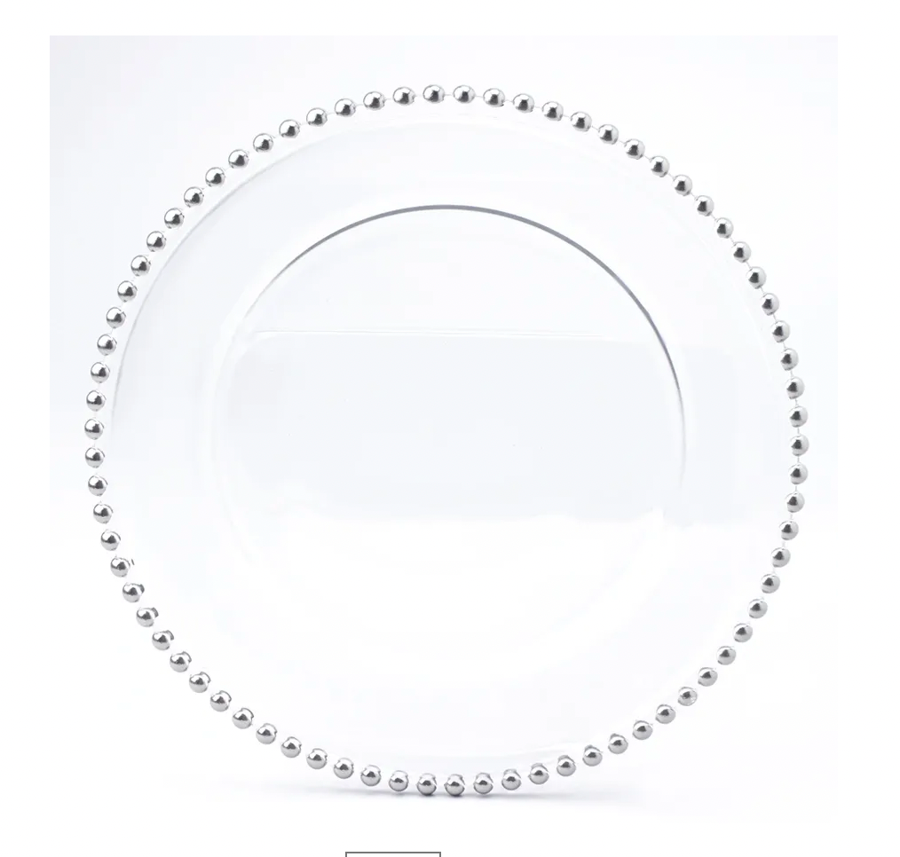 Silver Beaded Charger