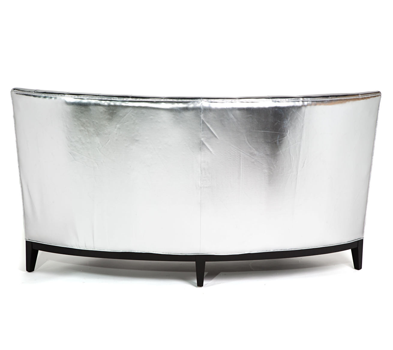 Lexington Curved Banquette Silver