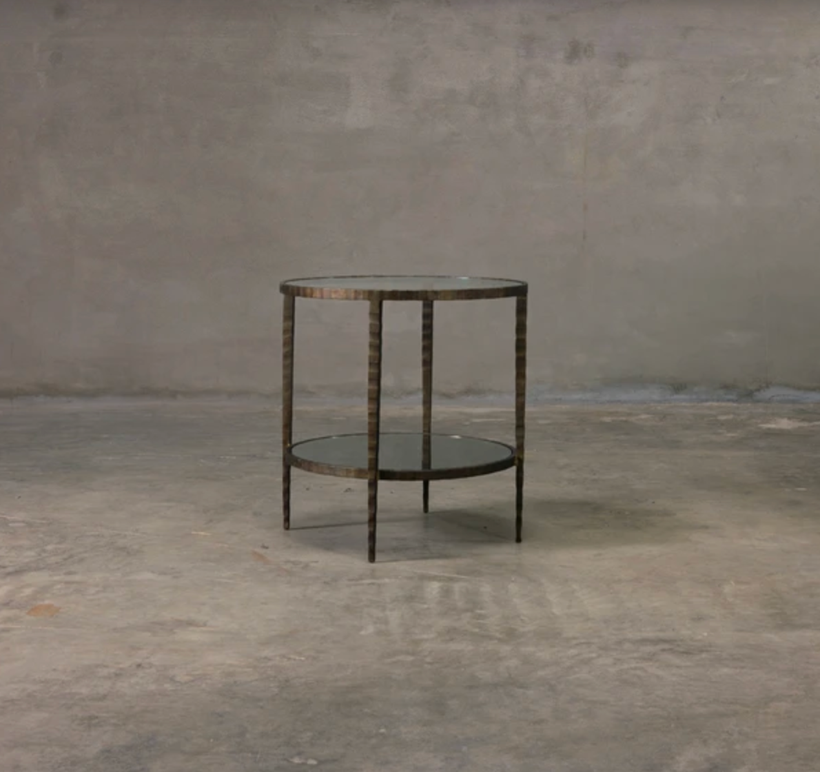 Brass End Table