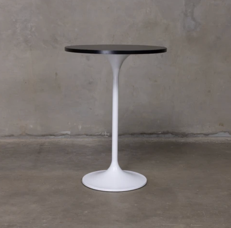 Tulip Pub Table - Black & White