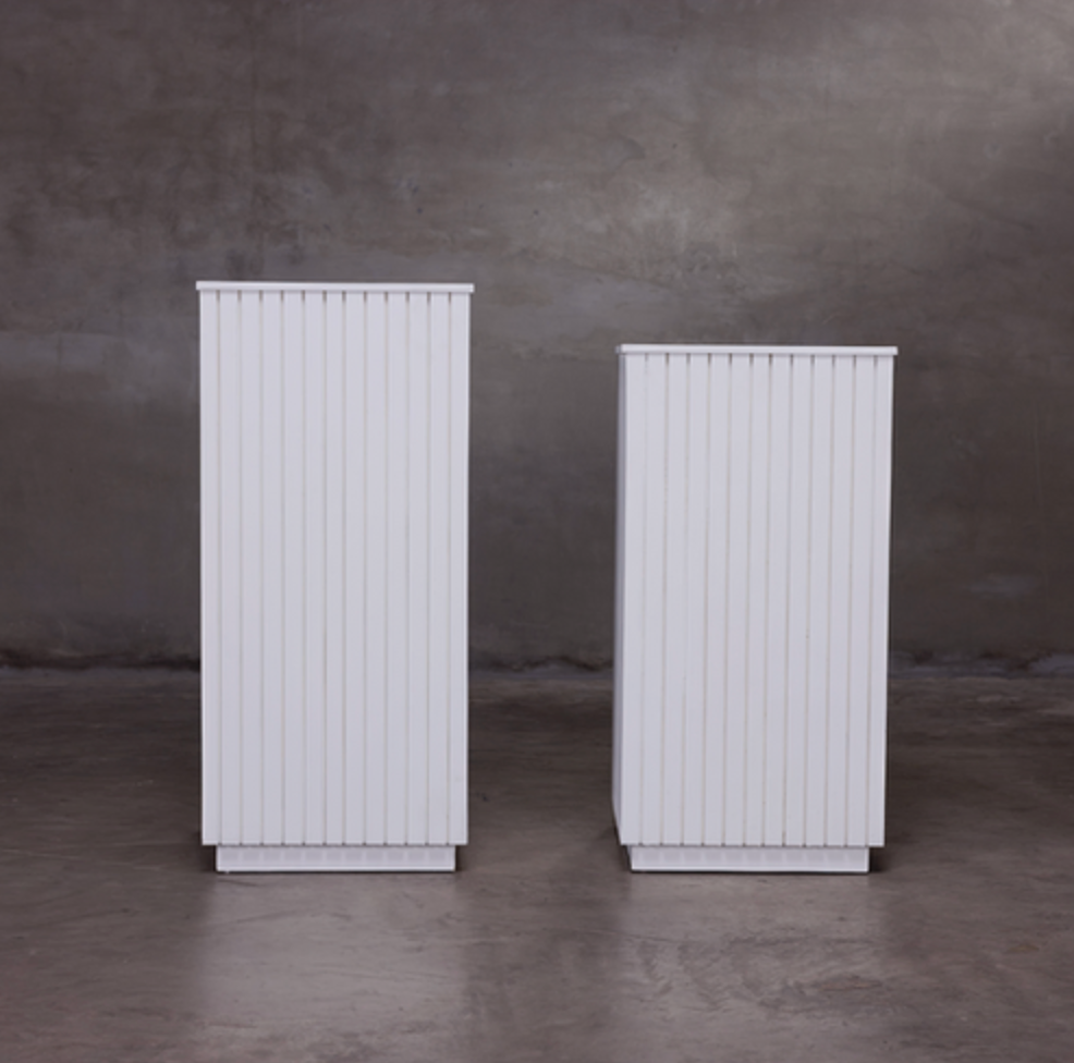 Slat Pedestal - White
