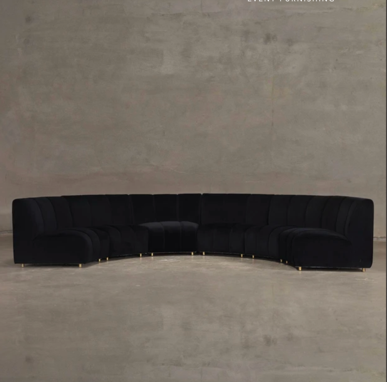 Velvet Sofa - Black