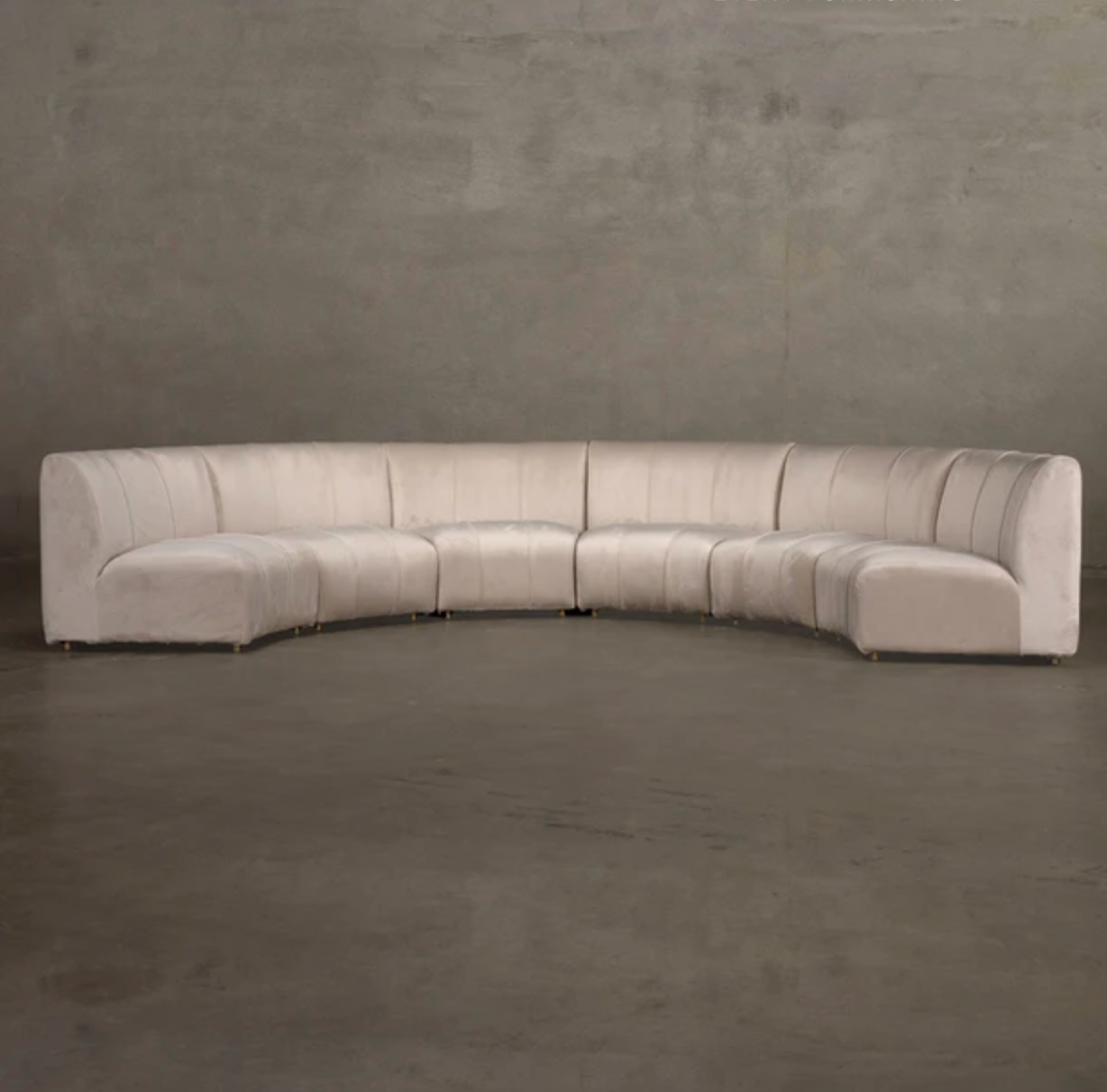Velvet Sofa - Cream