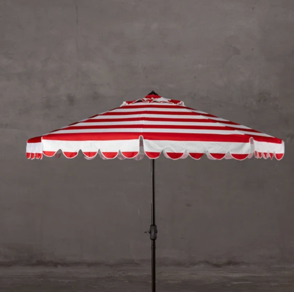 Umbrella 9 Ft - Red & White