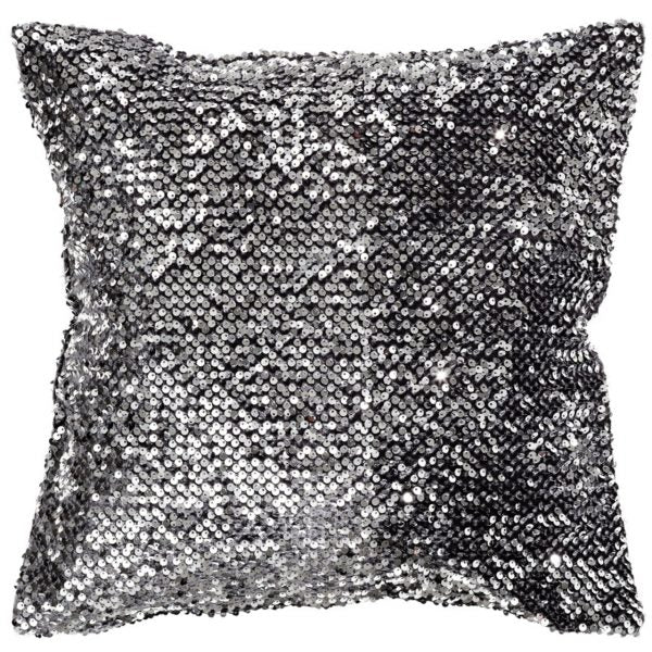 Sequined Silver Pillow