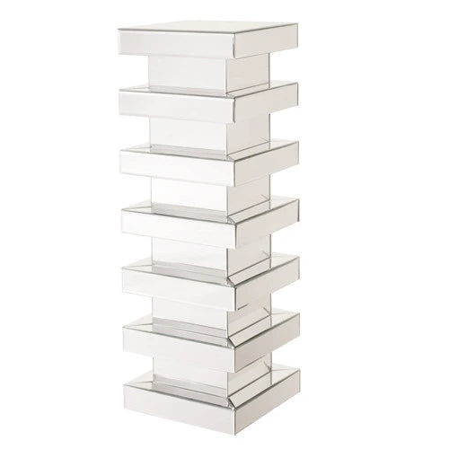 Stacked Mirror Pedestal