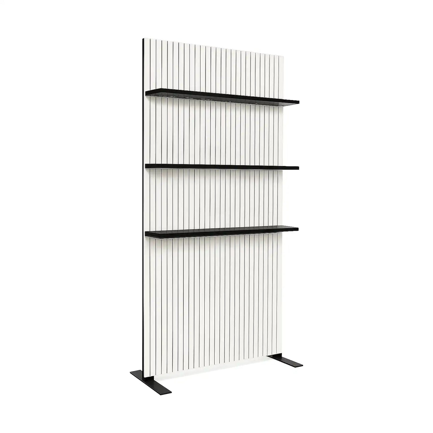 The Ridge Bar Back W/ Shelves – White