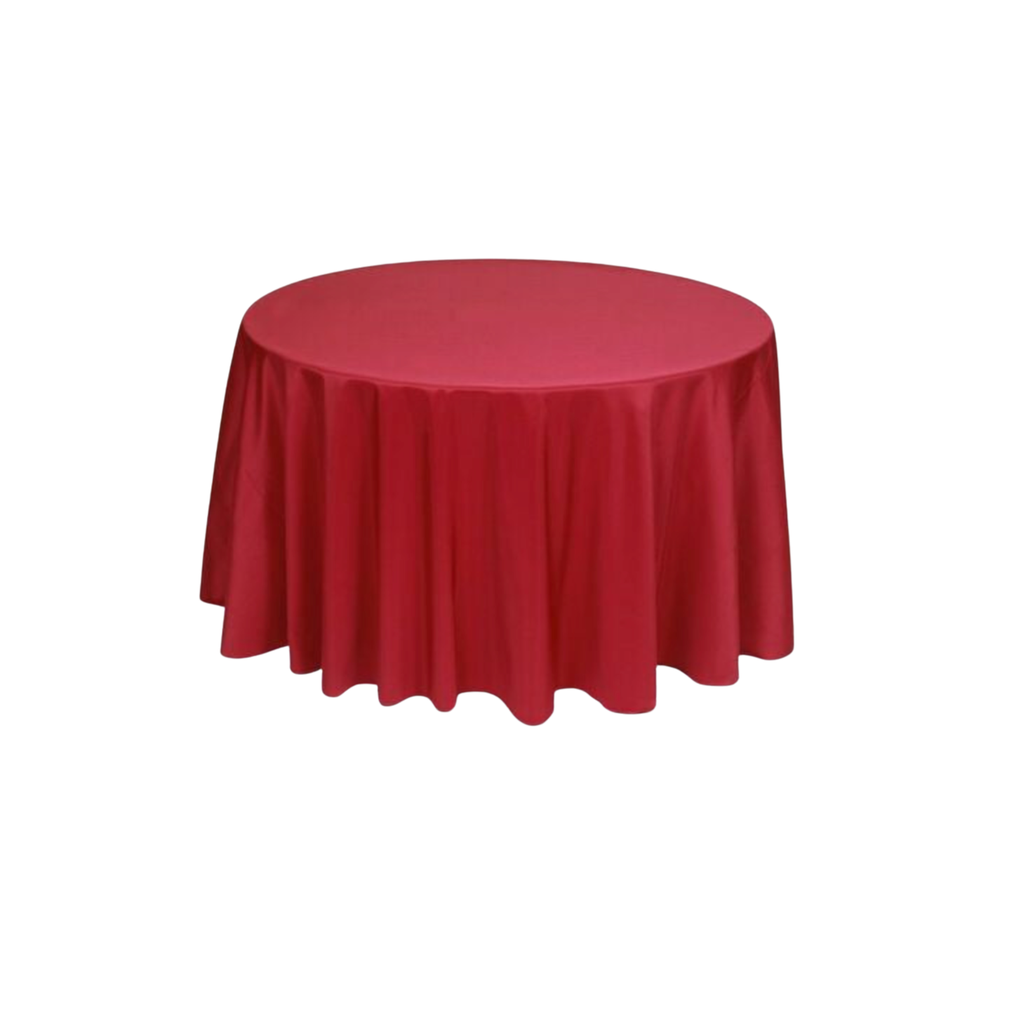 Ruby Polyester 96" Round Tablecloth Linen