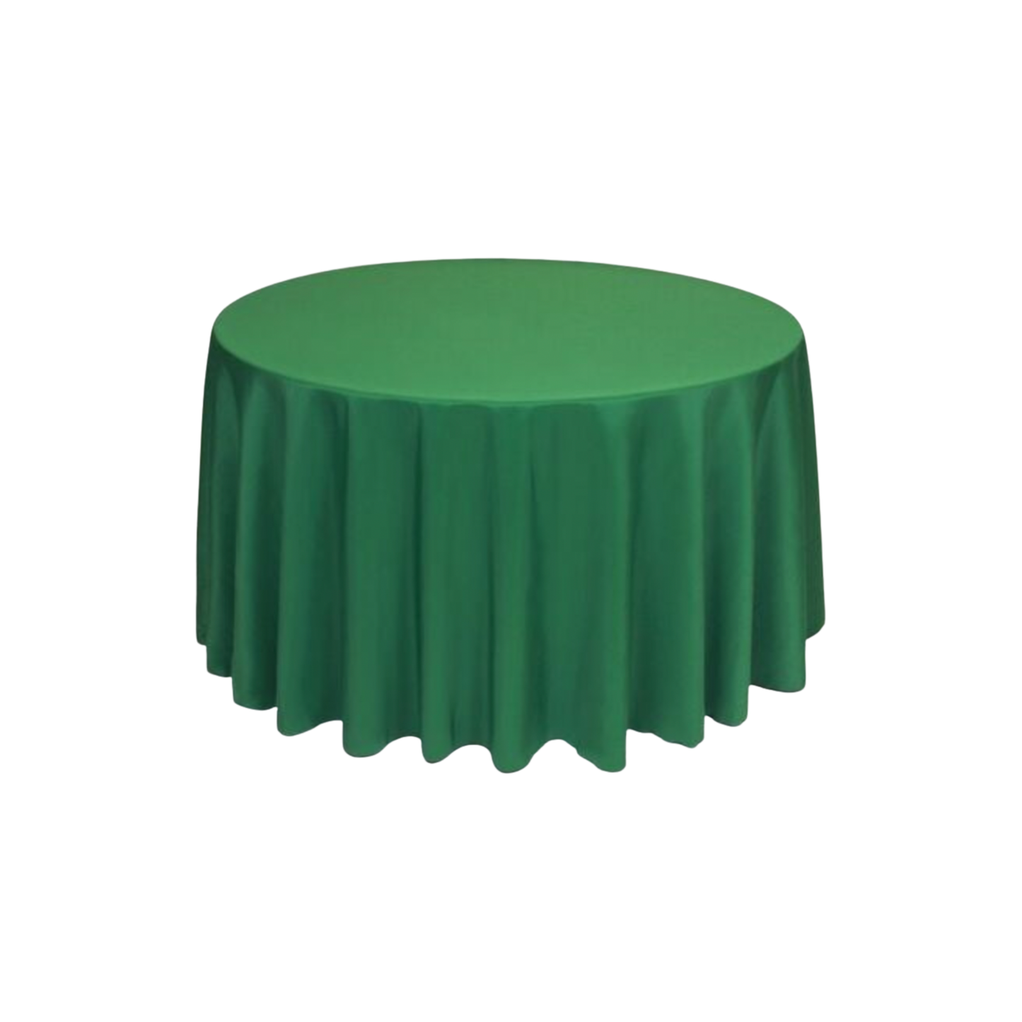 Moss Polyester 96" Round Tablecloth Linen