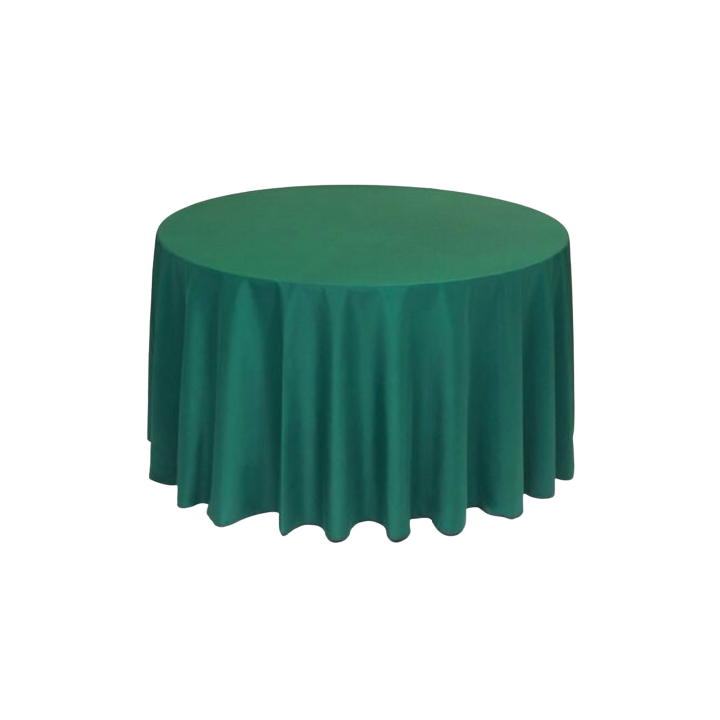 Hunter Green Polyester 90" x 156" Rectangle Tablecloth Linen