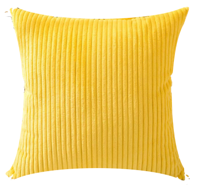 Yellow Corduroy Pillow
