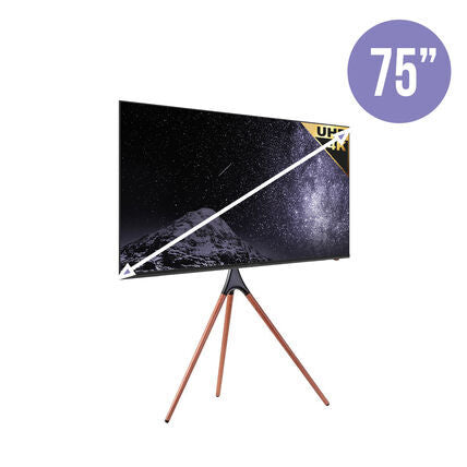 75" Monitor TV on Tripod Stand