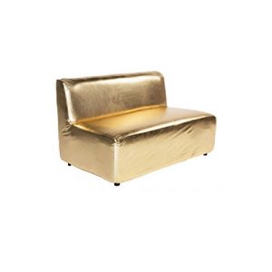 Gold Armless Sofa 8'