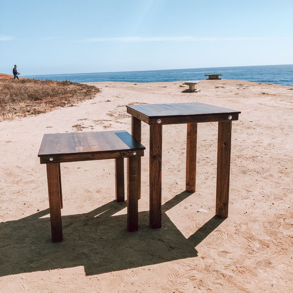 3' Hickory Hairpin Cocktail Table