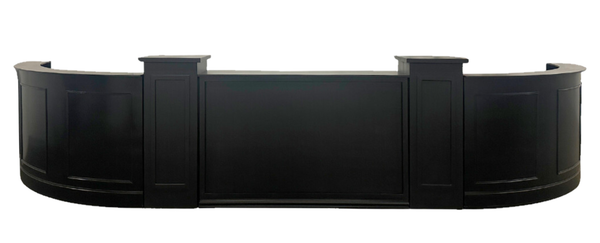 Black with Brown Wood Bar