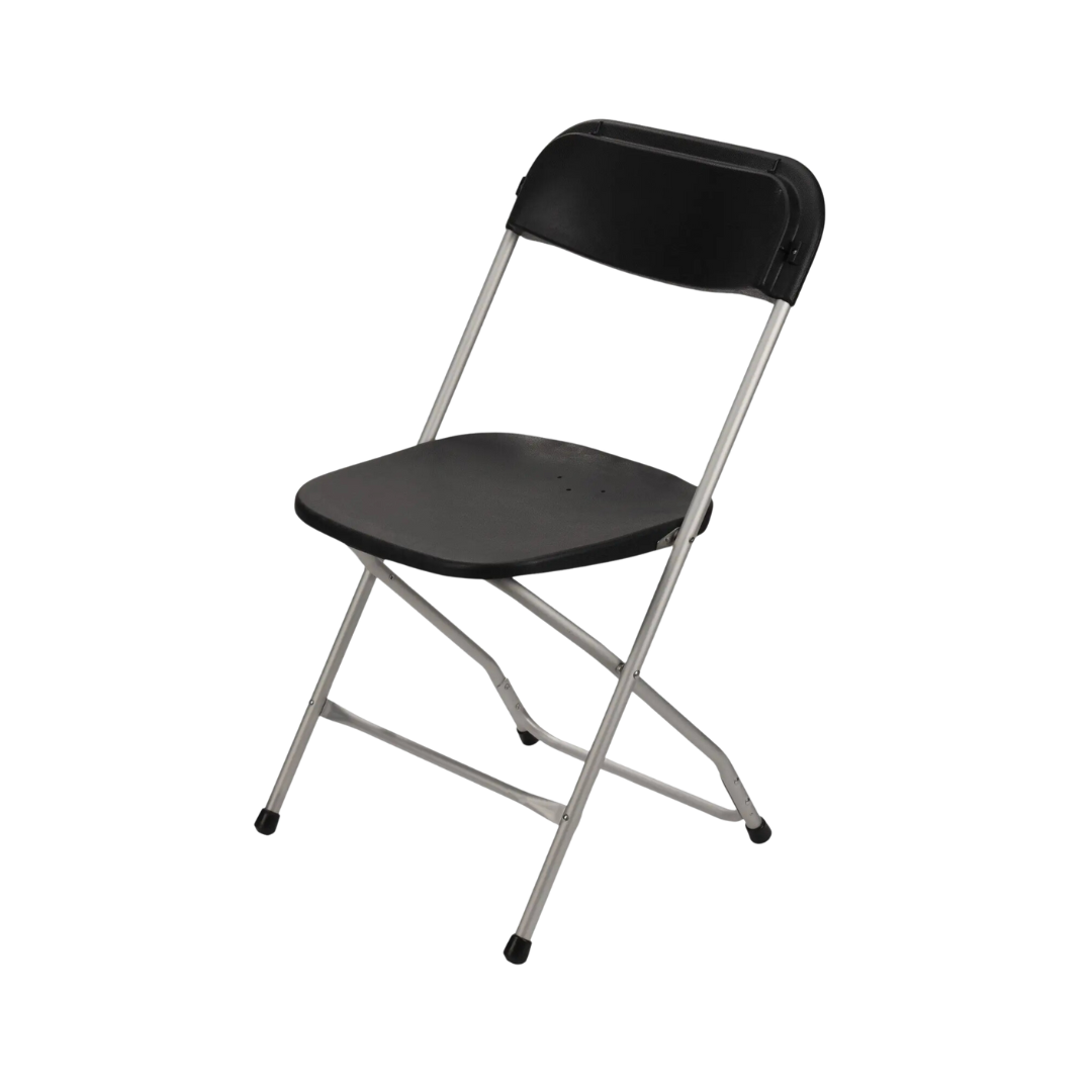 Plastic Folding Chair - Black