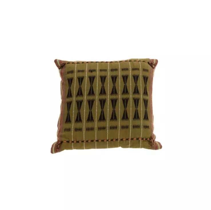 Chennai Olive Throw Pillow