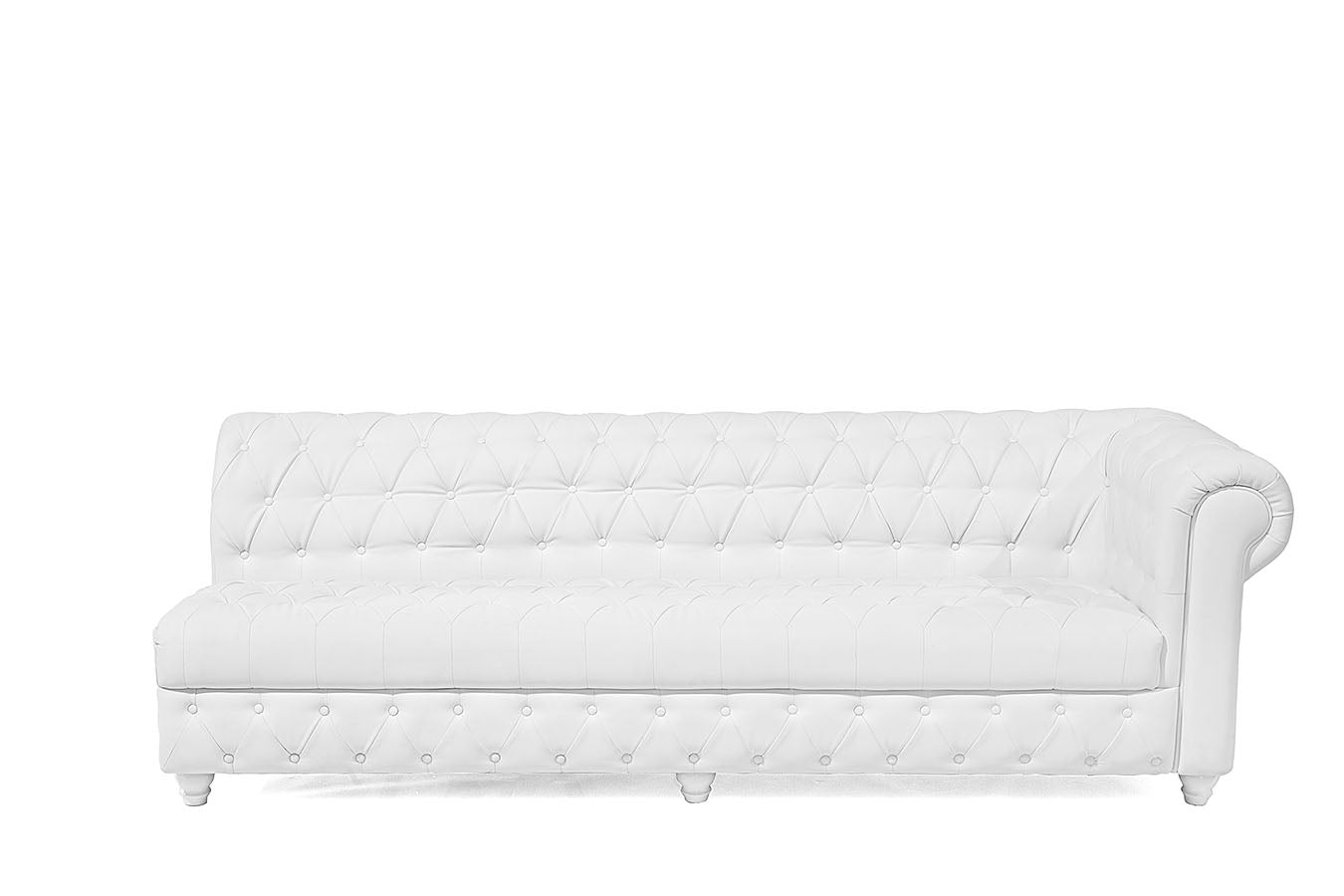 16' Chesterfield Sofa White