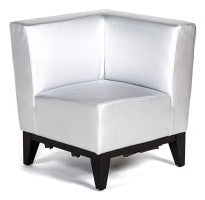 Club Corner Sofa Silver