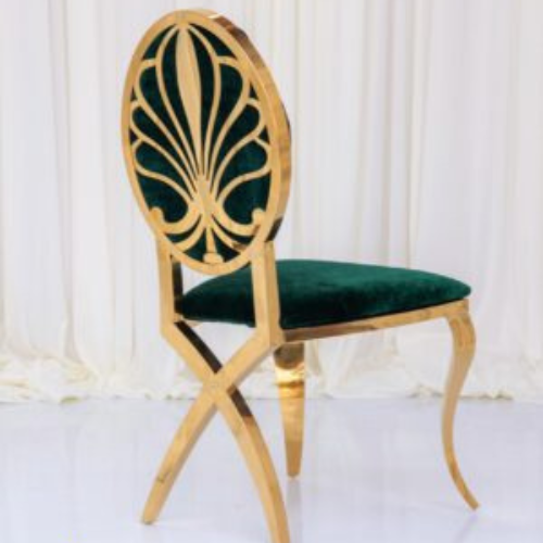 Crown X Leg Chair Dark Green