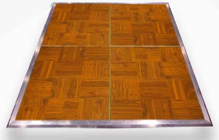 3' x 4' Vinyl Wood Dance Floor Section