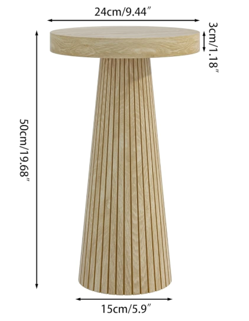 Oak Slat Side Tables