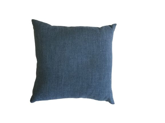 Dark Blue Woven Large Pillows