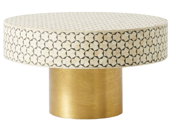 Bone Inlay Coffee Table