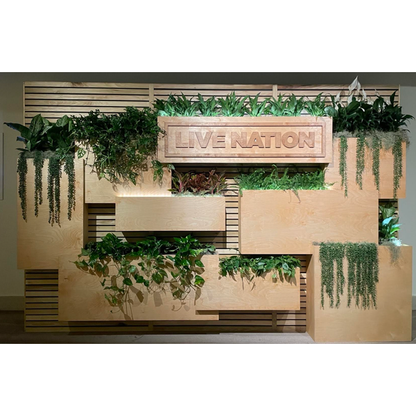 12ft 'Living' Logo Wall