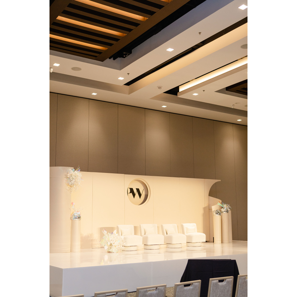 White Wraped Stage