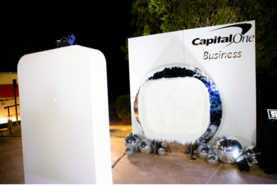 Lifesize Disco Ball Bench