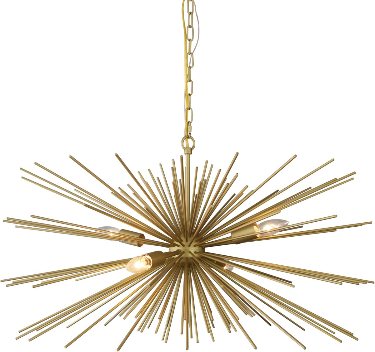 Gold Sputnik Starburst Chandelier