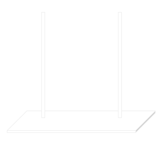 White Signage Stand