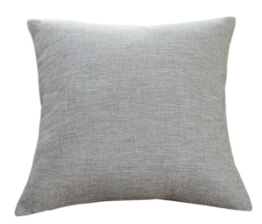 Grey Linen Pillow