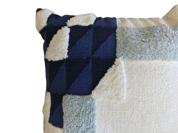 Blue Shade Boho Pillow