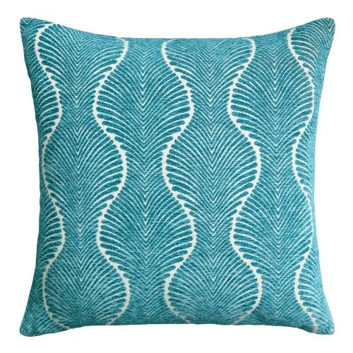 Teal Ogee Pillow