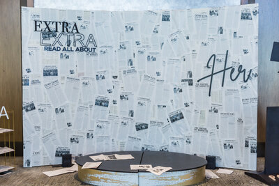 Custom Newspaper Walls